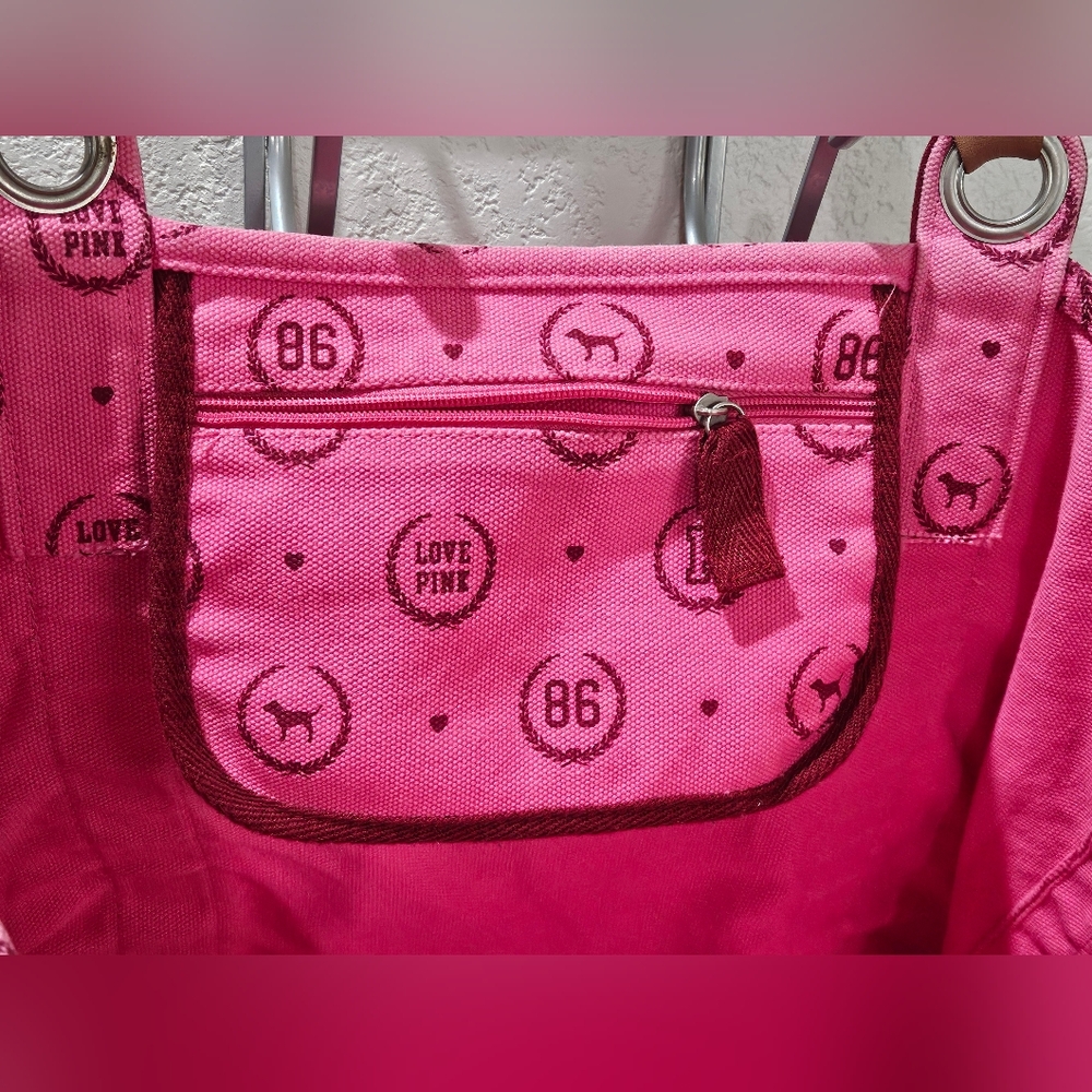 Vintage Victoria's Secret VS PINK Monogram Tote Bag Travel or display - Picture 9 of 11